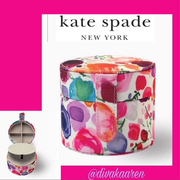 Kate Spade Floral Travel Jewelry Box / Case great Christmas Gift! - Picture 2 of 10
